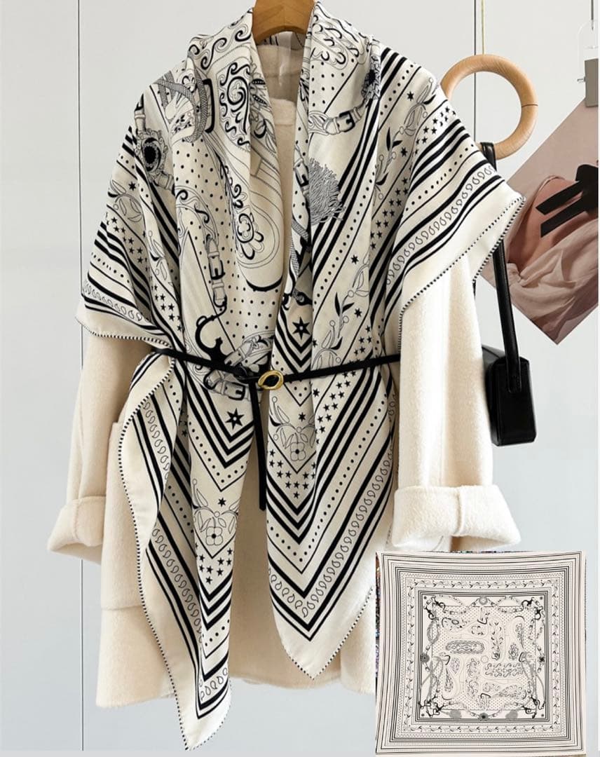 購入前にコメントをお願いします 残りわずか No.2 カシミアシルク大判