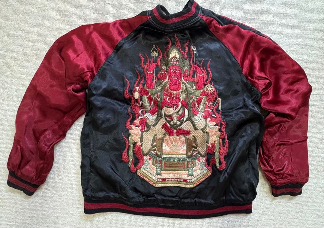 サトリ リバーシブルスカジャン レア 弁財天 阿修羅 - メルカリ