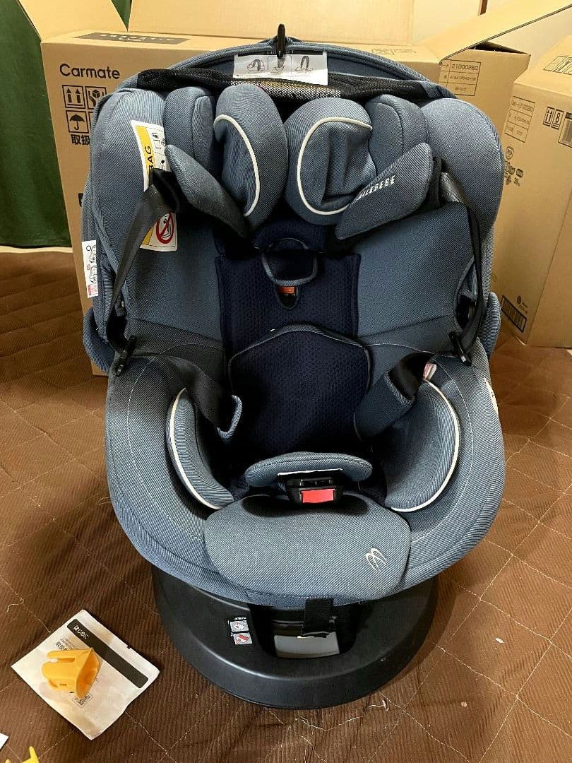 カーメイト エールベベ クルット6i プレミアムエアリー デニムブルー