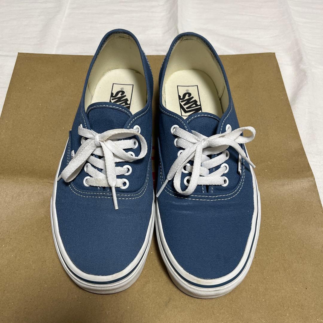 VANS オーセンティック ネイビー スニーカー 26.5 - メルカリ