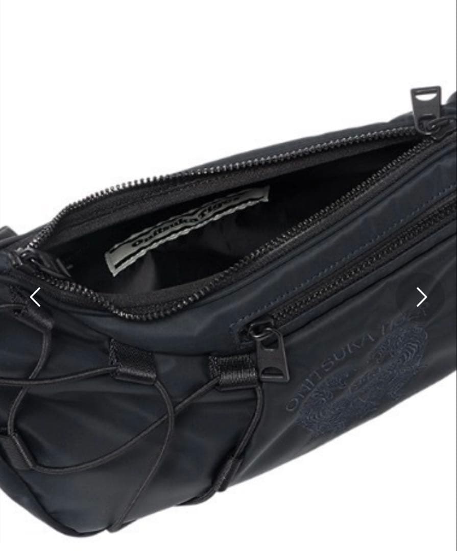 最終価格　オニツカタイガー スモールメッセンジャーバッグ　 ブラック　刺繍