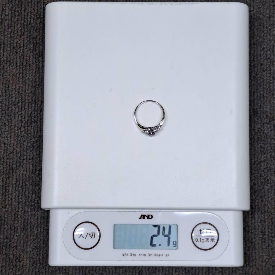 EB11 K14刻印　紫色　オーバルカット　リング　2.4g 指輪　パープル