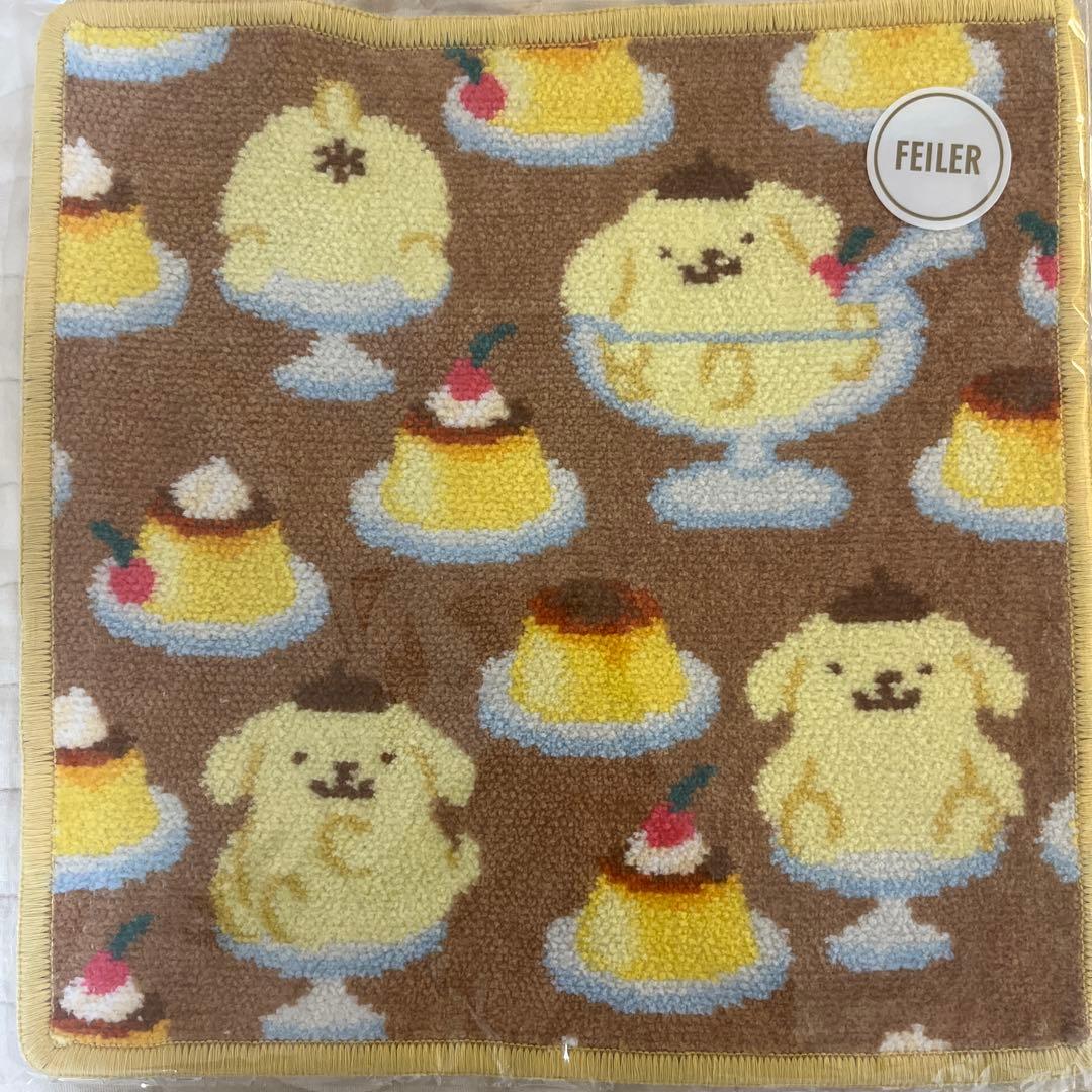 新品・未使用】FEILER フェイラー ポムポムプリン プディング ハンカチ