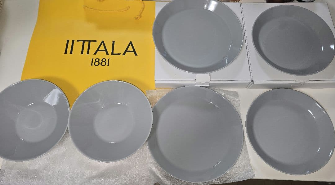 2026 イッタラ 福袋 ティーマ プレート ボウル パールグレー 6点