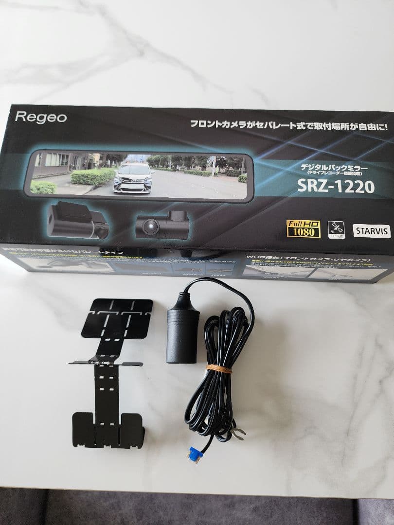 Regeo SRZ-1220 BLACK 中古 ドラレコ 前後 ミラー - メルカリ