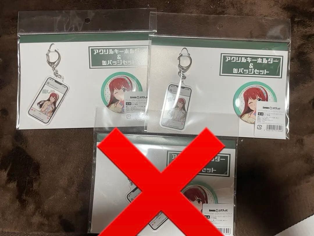 DMMスクラッチ ミリオンライブ 田中琴葉 アクリルキーホルダー＆缶バ