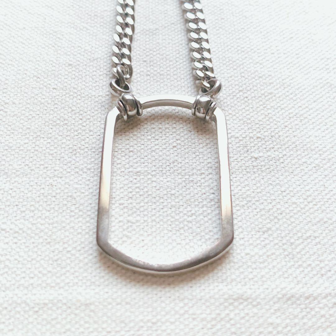 希少 LA LOOPラループ グラスホルダー ドックタグ 喜平チェーン