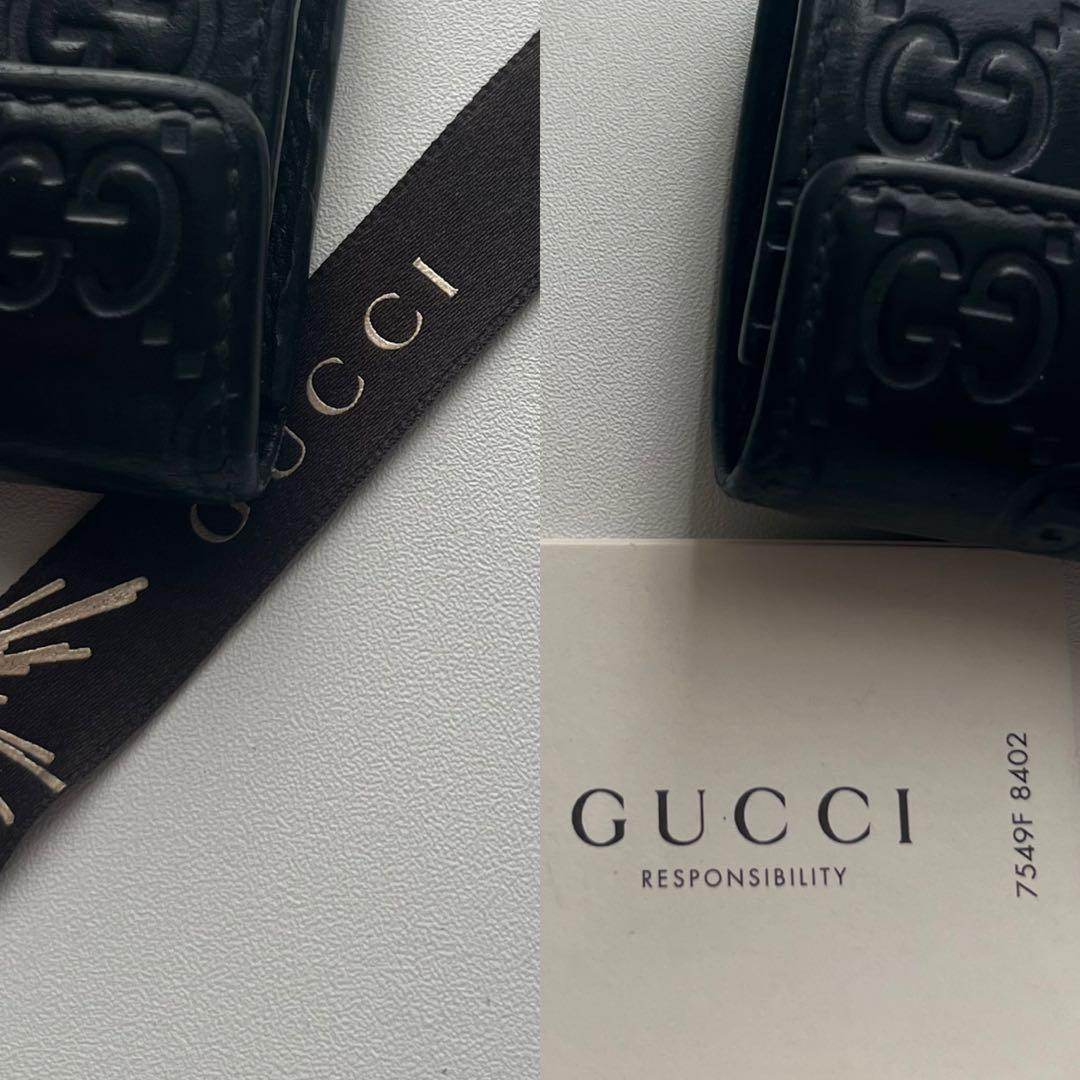 442 美品 GUCCI グッチ シマ キーケース