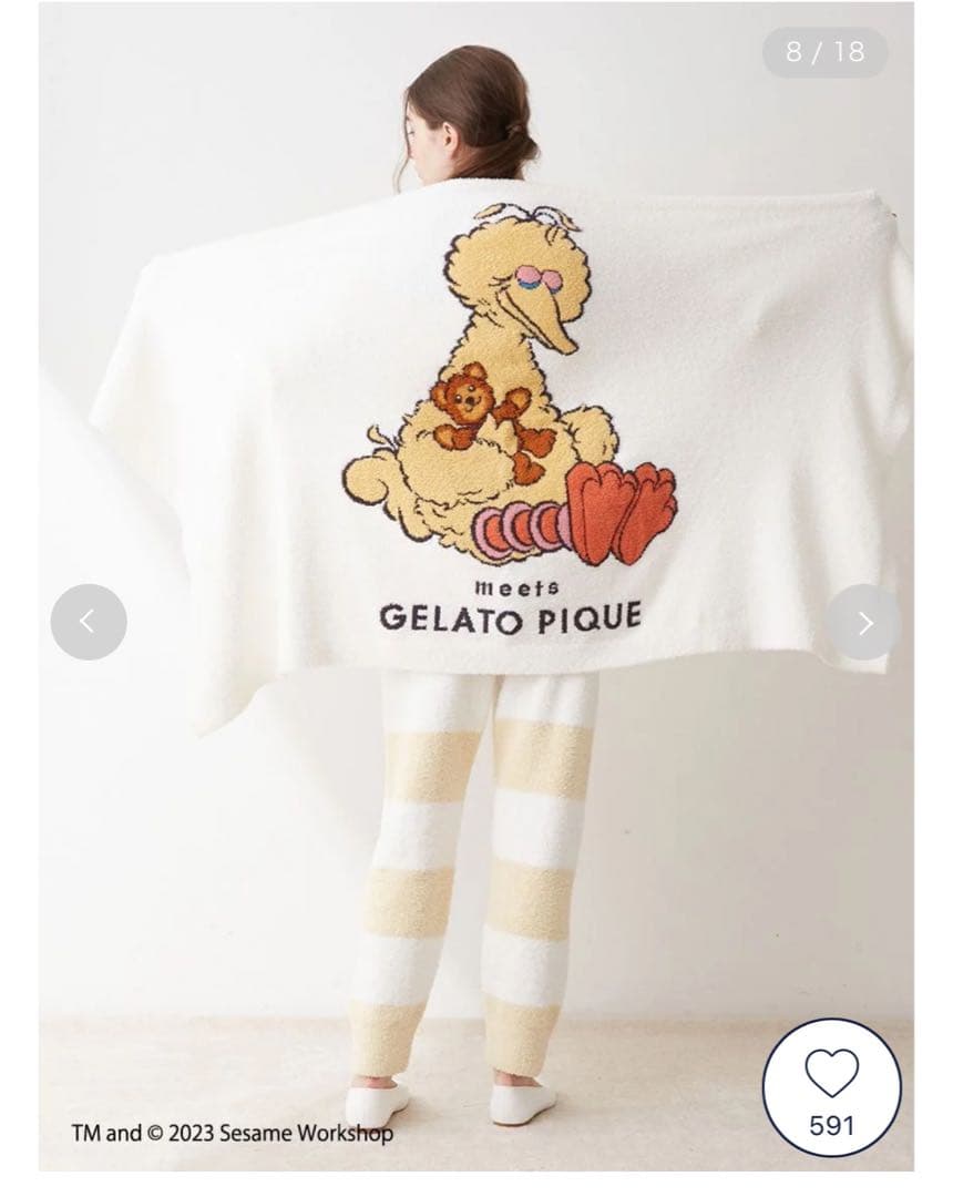 ジェラートピケ セサミストリート ビッグバード ブランケット - メルカリ