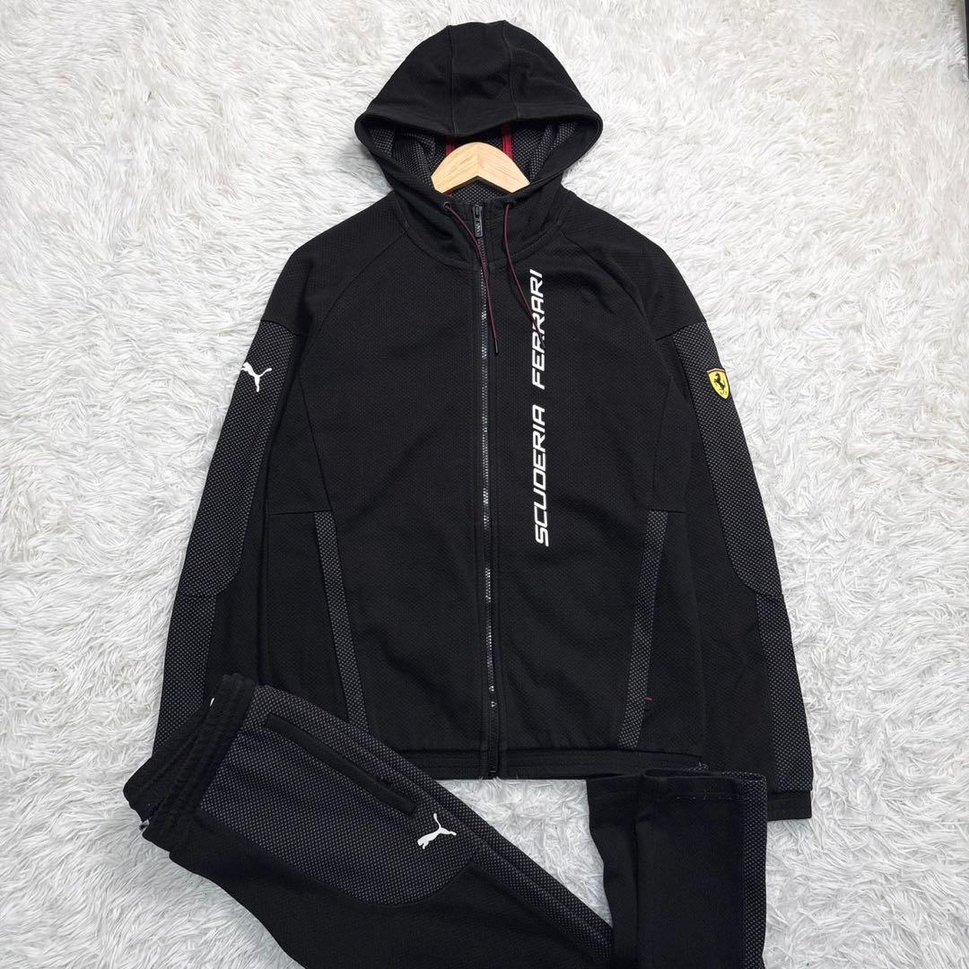 プーマ フェラーリ セットアップ トラックジャケット ジャージ ロゴ ブラック PUMA（プーマ） ジャージ メンズ フェラーリ MT7 トラック ジャケット