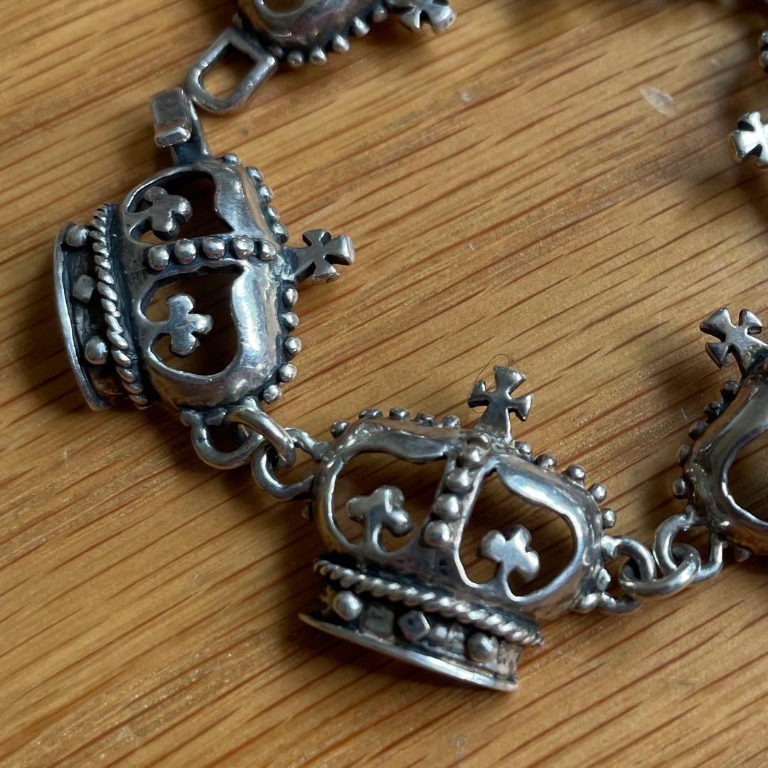 ロイヤルオーダー ORDERクラウン王冠ブレスレットシルバー廃盤