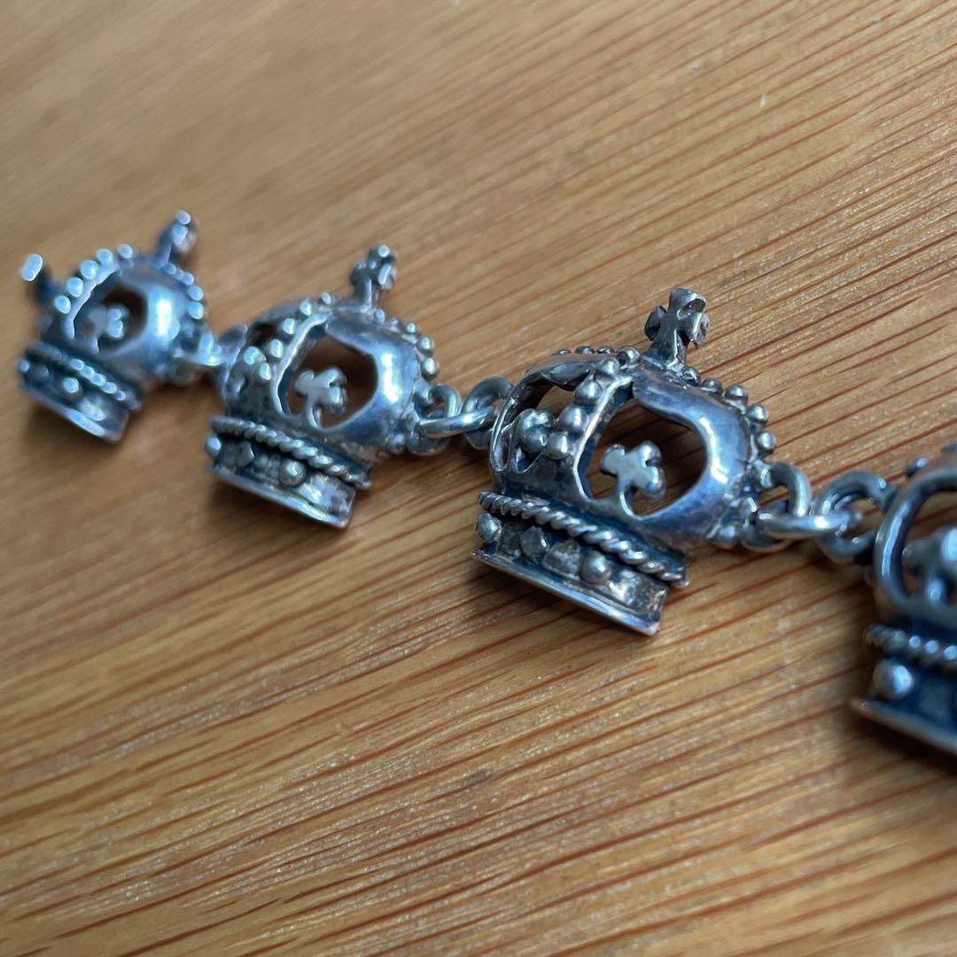 ロイヤルオーダー ORDERクラウン王冠ブレスレットシルバー廃盤