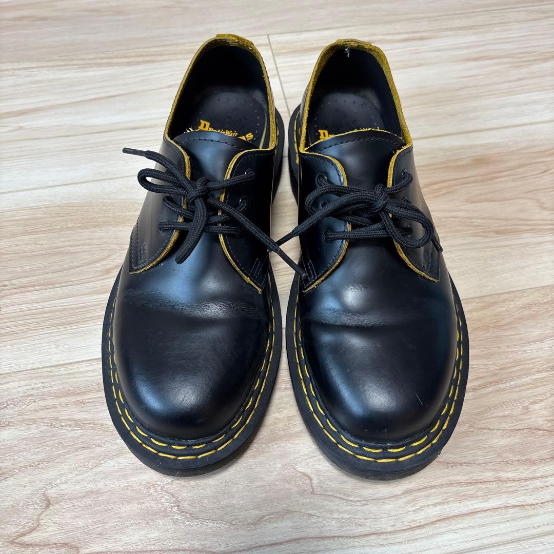 ドクターマーチン/レザーシューズ /イエローステッチ/25センチ/即購入