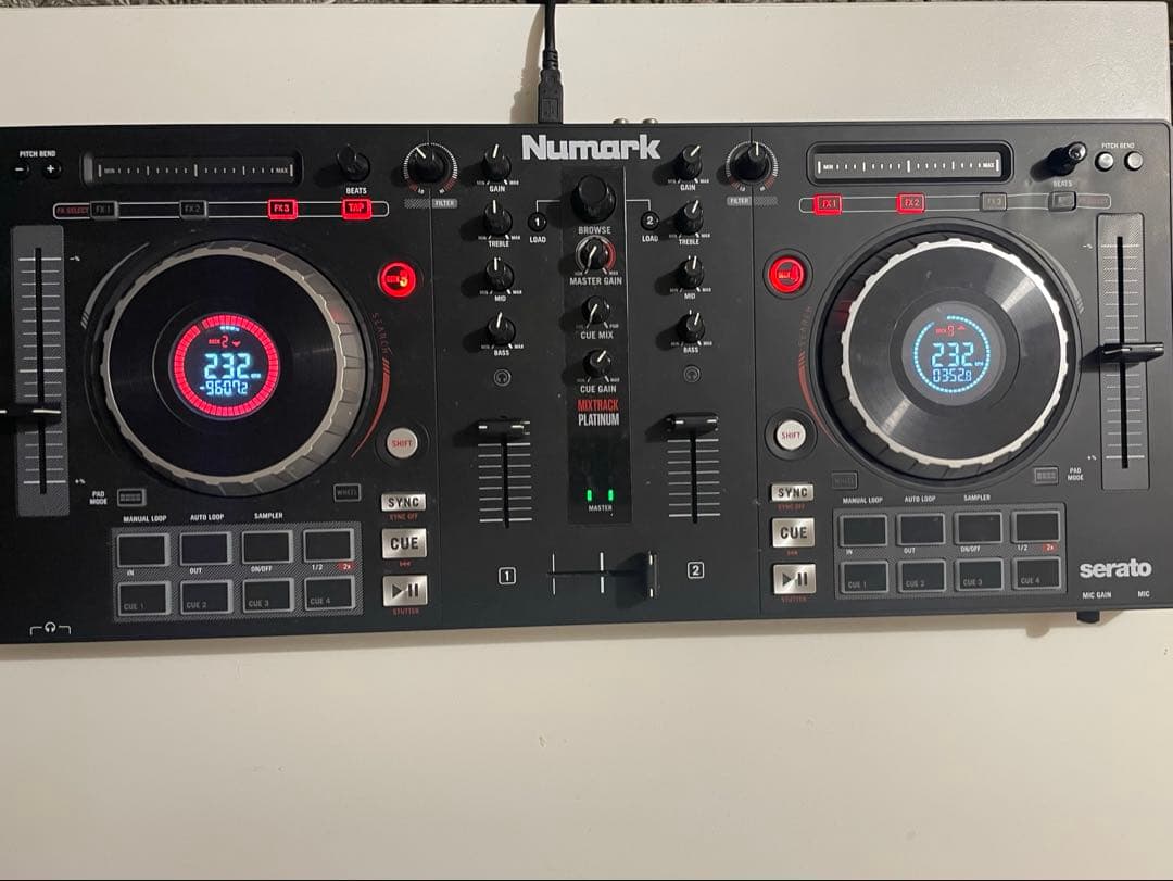 numark mixtrack platinum 通電のみ確認 ジャンク N-5742] 通電のみ確認/ジャンク品 Numark MIXTRACK PROⅡ DJ