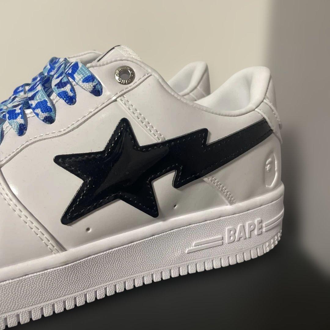 BAPE STA ホワイト/ブラック スニーカー