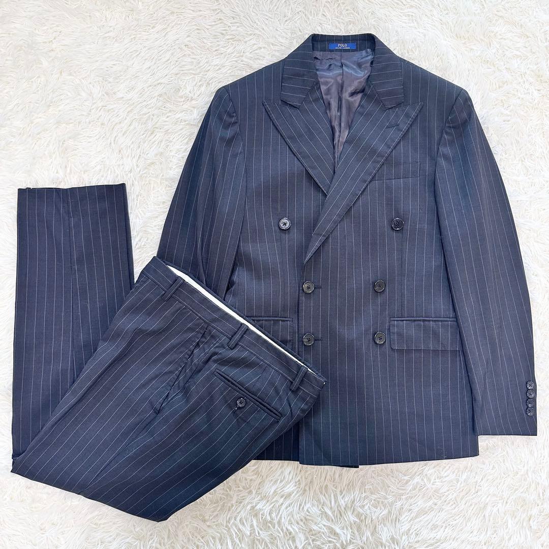 ポロラルフローレン スーツセットアップ ダブル ストライプ - メルカリ