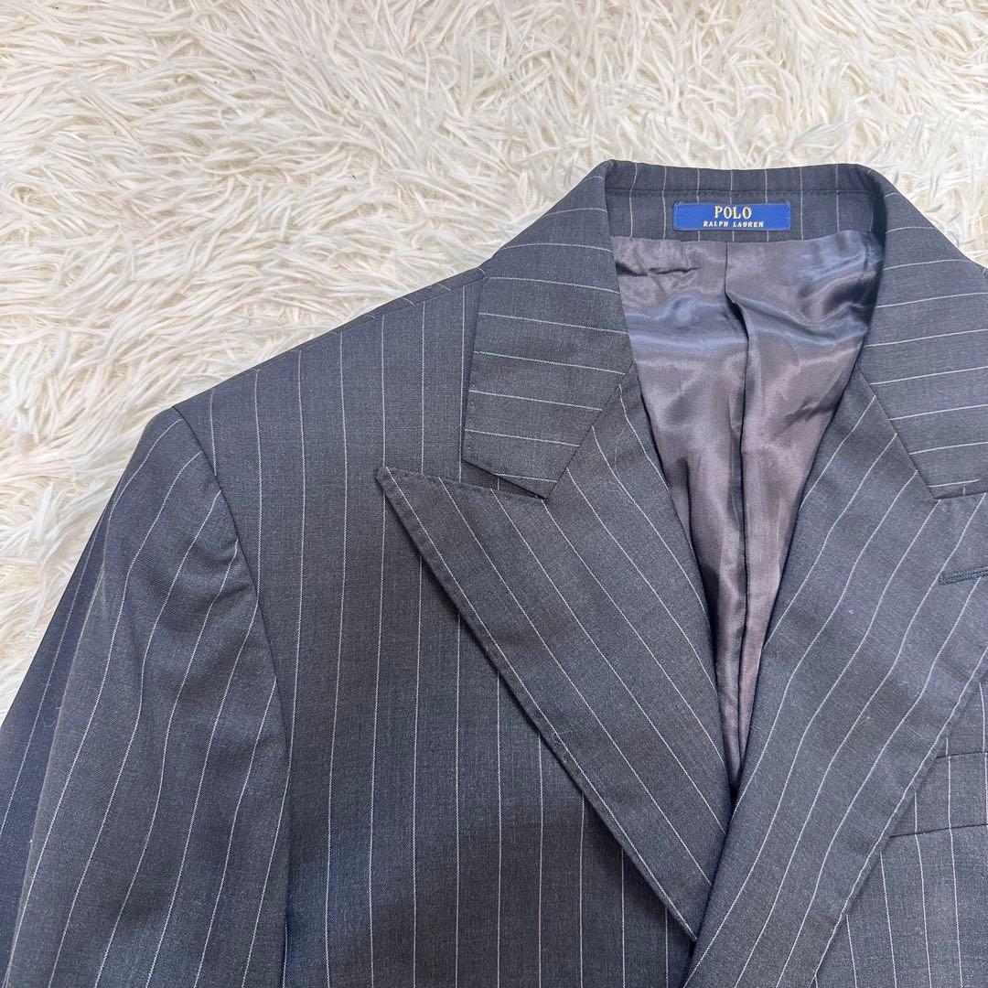 ポロラルフローレン スーツセットアップ ダブル ストライプ - メルカリ