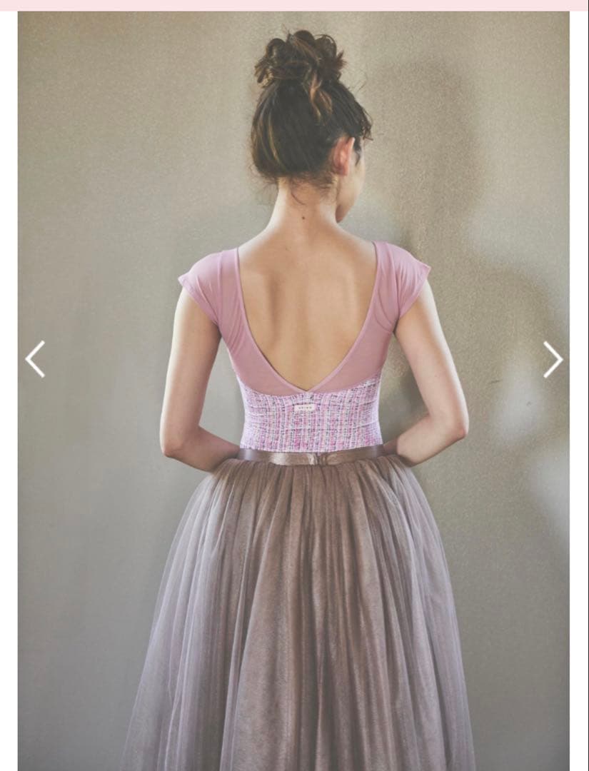 stina スティナ レオタード 復刻版 ツイード ピンク M バレエ - メルカリ