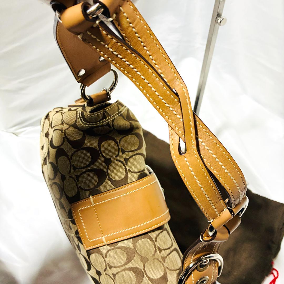 《美品》COACH ワンショルダーバッグ シグネチャー ソーホー ハンドバッグ