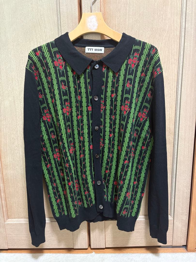 tttmswカーディガン 中古・古着通販】TTT MSW (ティー) standard knit cardigan グリーン