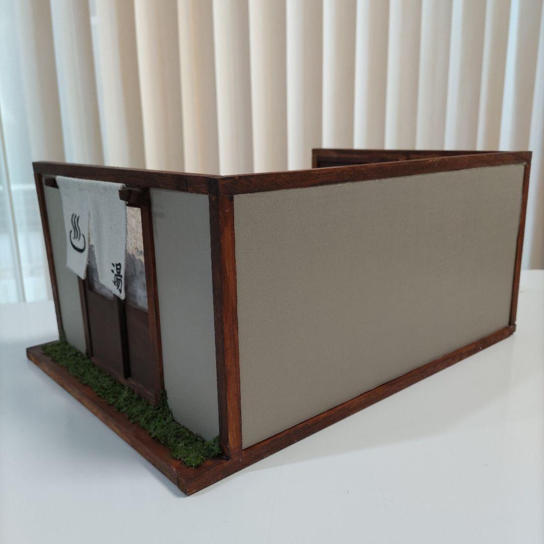 【yuka】昭和の銭湯の脱衣場　ミニチュアハウス　ドールハウス