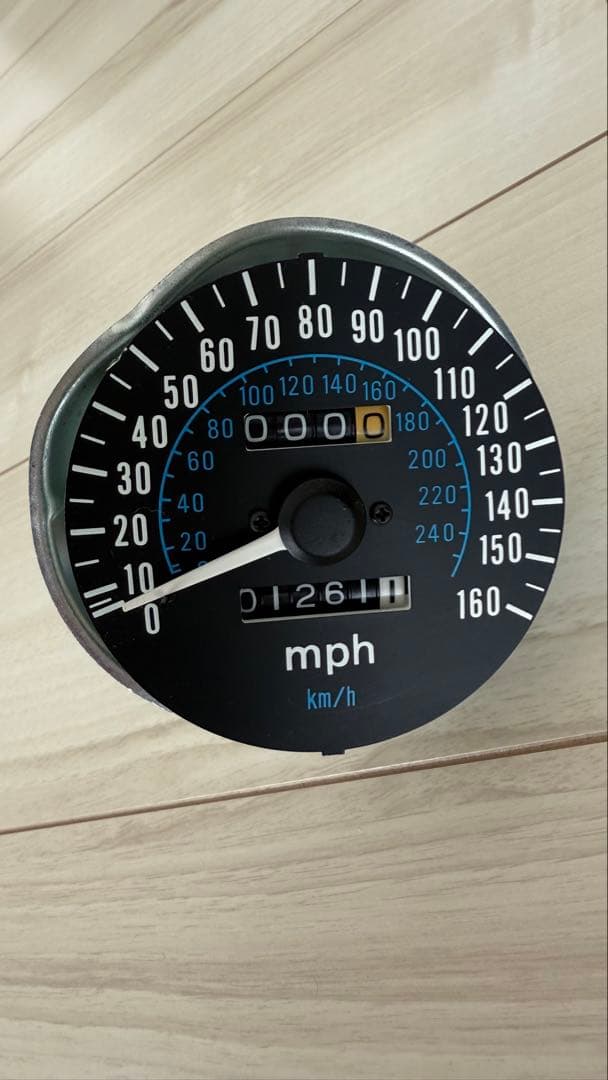 超貴重品KZ1000Mk2で使用・純正スピードメーター mph / km/h - メルカリ