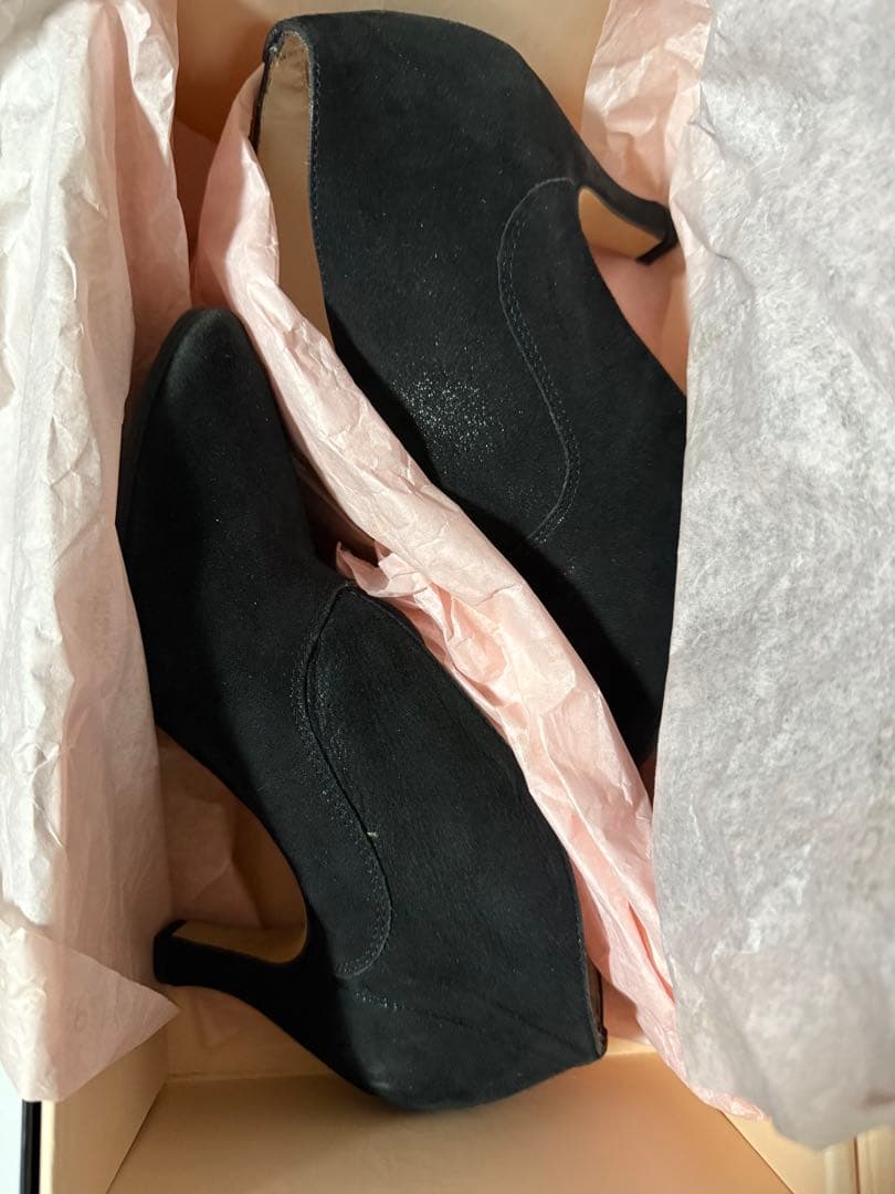 美品】Repettoブーティ TARA タラスエード◇ブラックラメVカット36