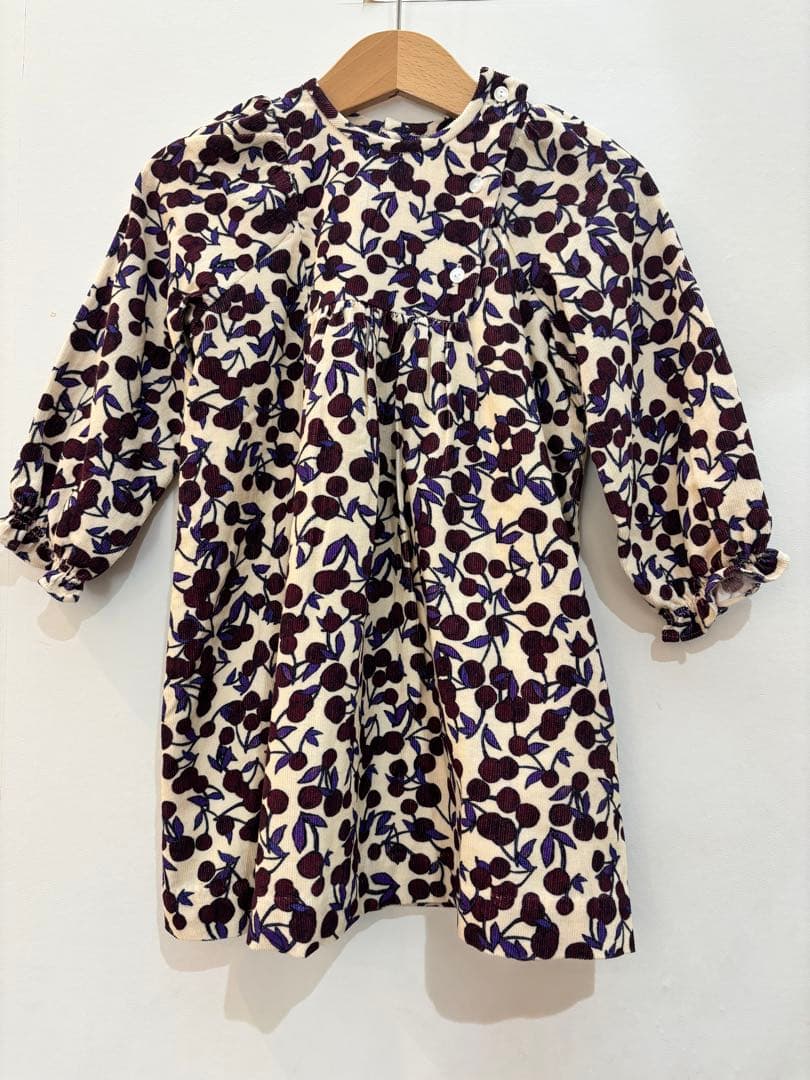 ボンポワン チェリー柄 秋冬 ワンピース 2a 新品未使用 sale - メルカリ