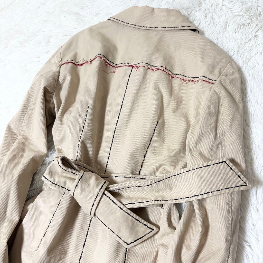 MOSCHINO CHEAP & CHIC＊ステッチデザイントレンチコート 42 - メルカリ