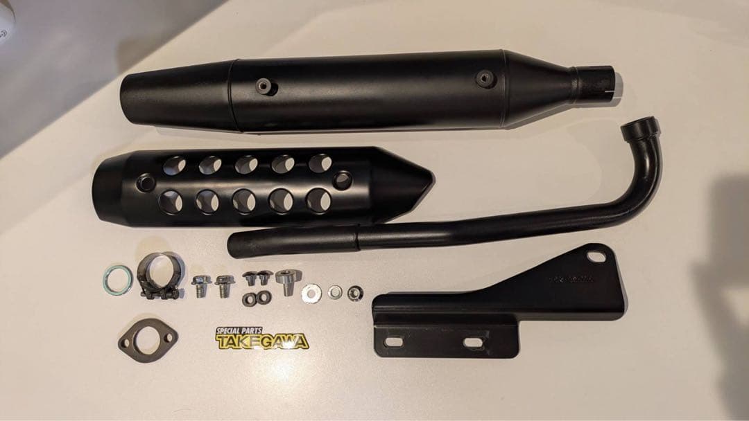 スペシャルパーツ武川(TAKEGAWA) SSSマフラー SPECIAL PARTS TAKEGAWA / SSSマフラー(ブラックプロテクター)(政府認証)