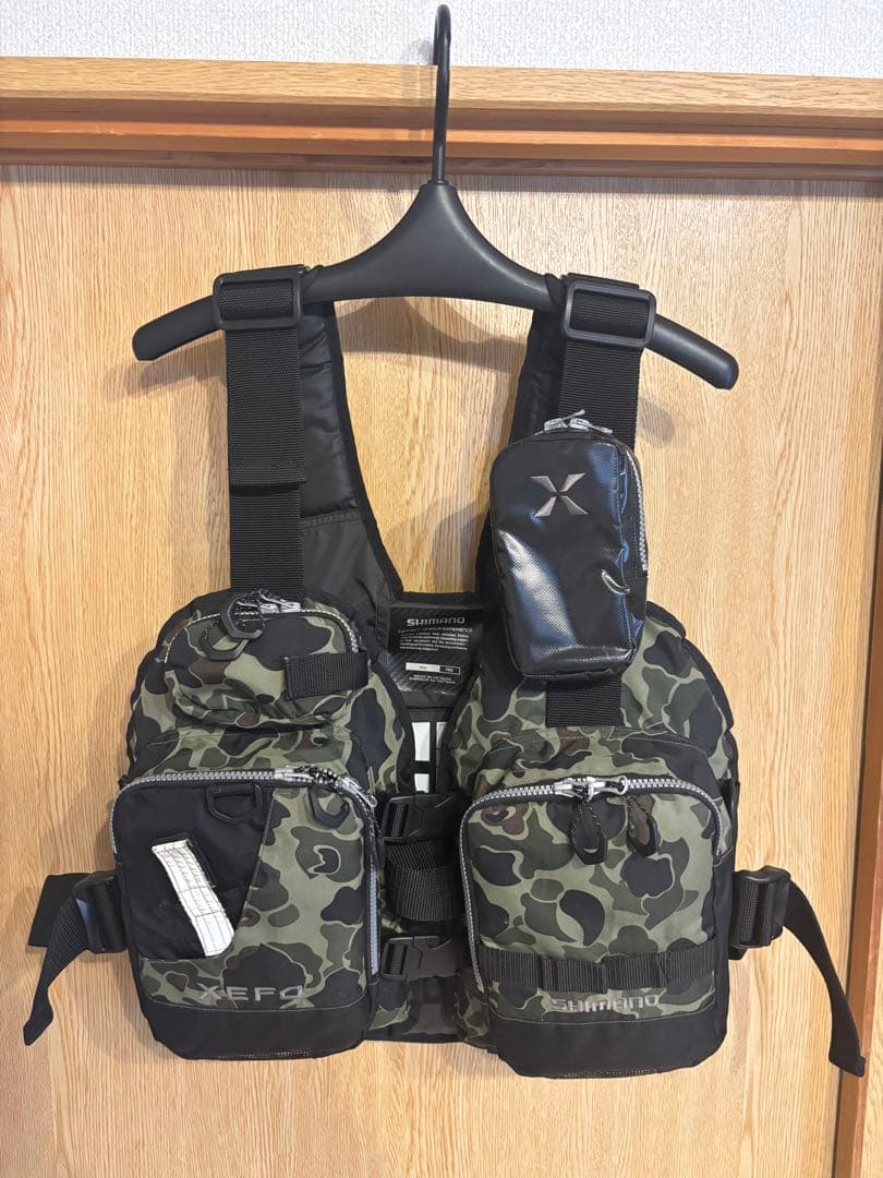 シマノ XEFO ゲームベスト VF-278R カモ 迷彩 フローティングベスト シマノ XEFO・ゲームベスト VF-278R カーキダックカモ通販｜釣具通販