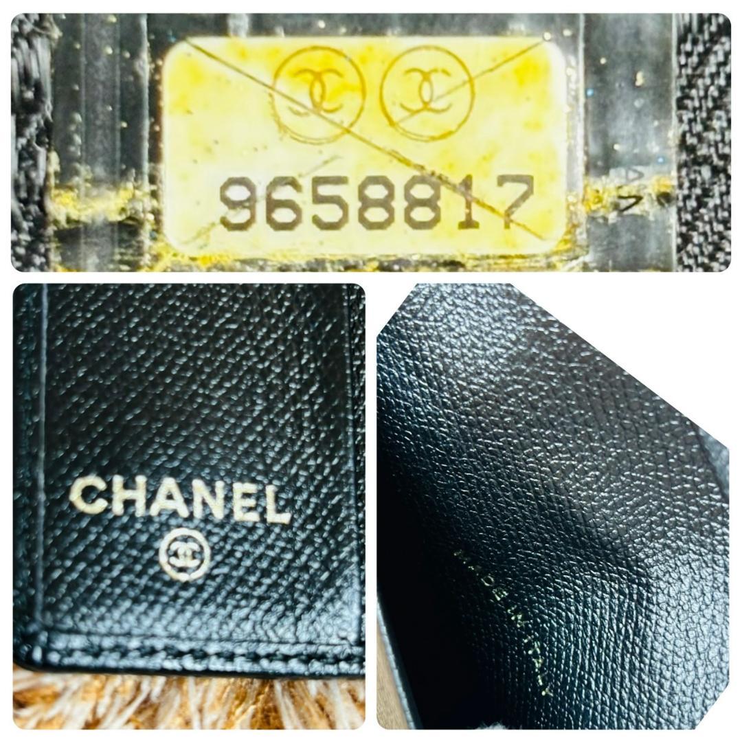 CHANEL 6連　キーケース ブラック　ココボタン　ココマーク　レザー