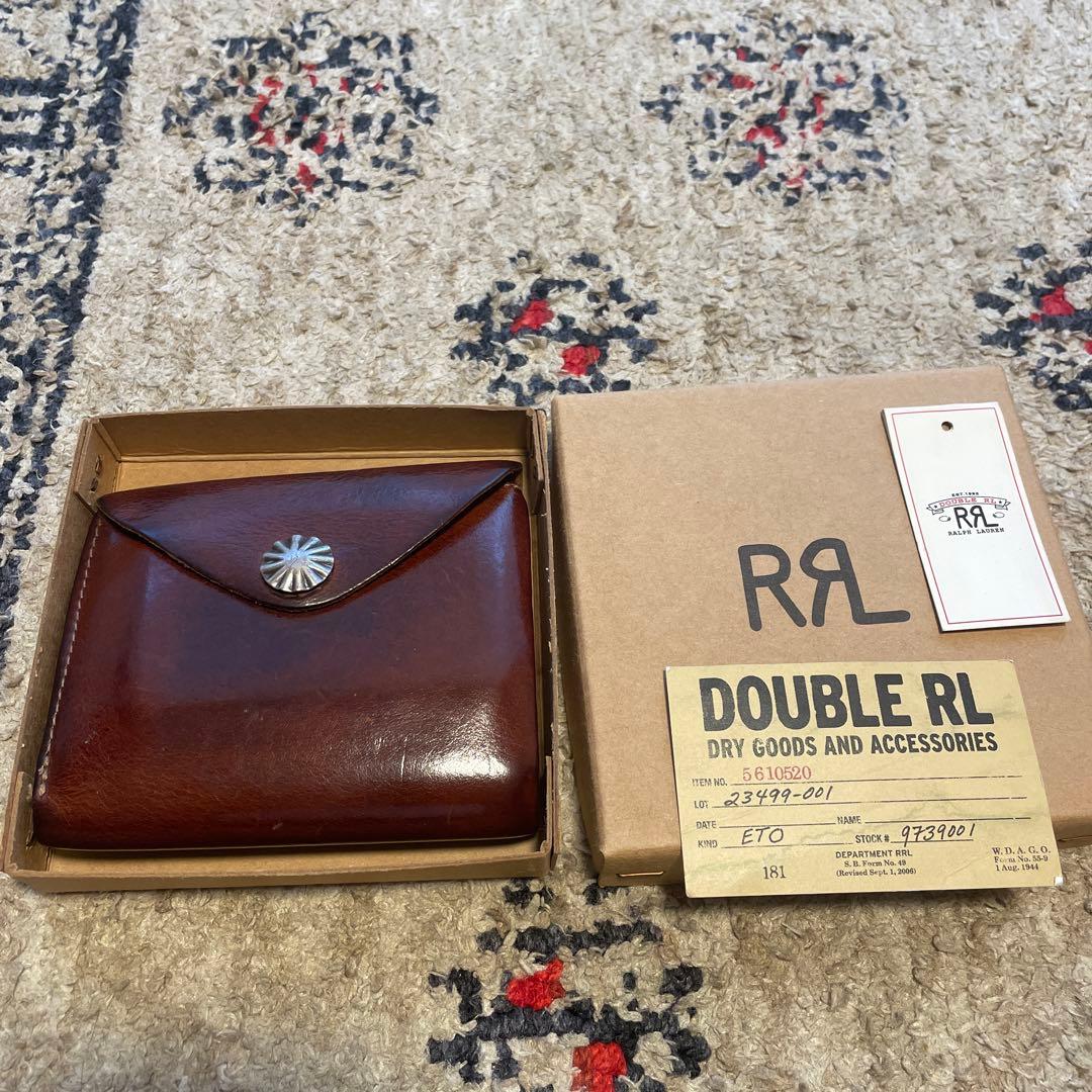 RRL ダブルアールエル レザーコンチョウォレット 二つ折り - メルカリ