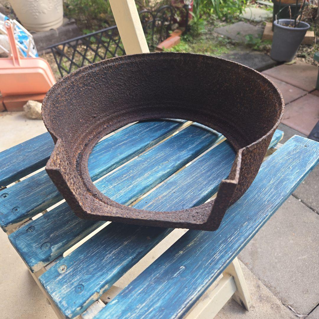 古民具 鉄製羽釜(蓋付き) ／ 和せいろ蒸し器 お餅つき用具