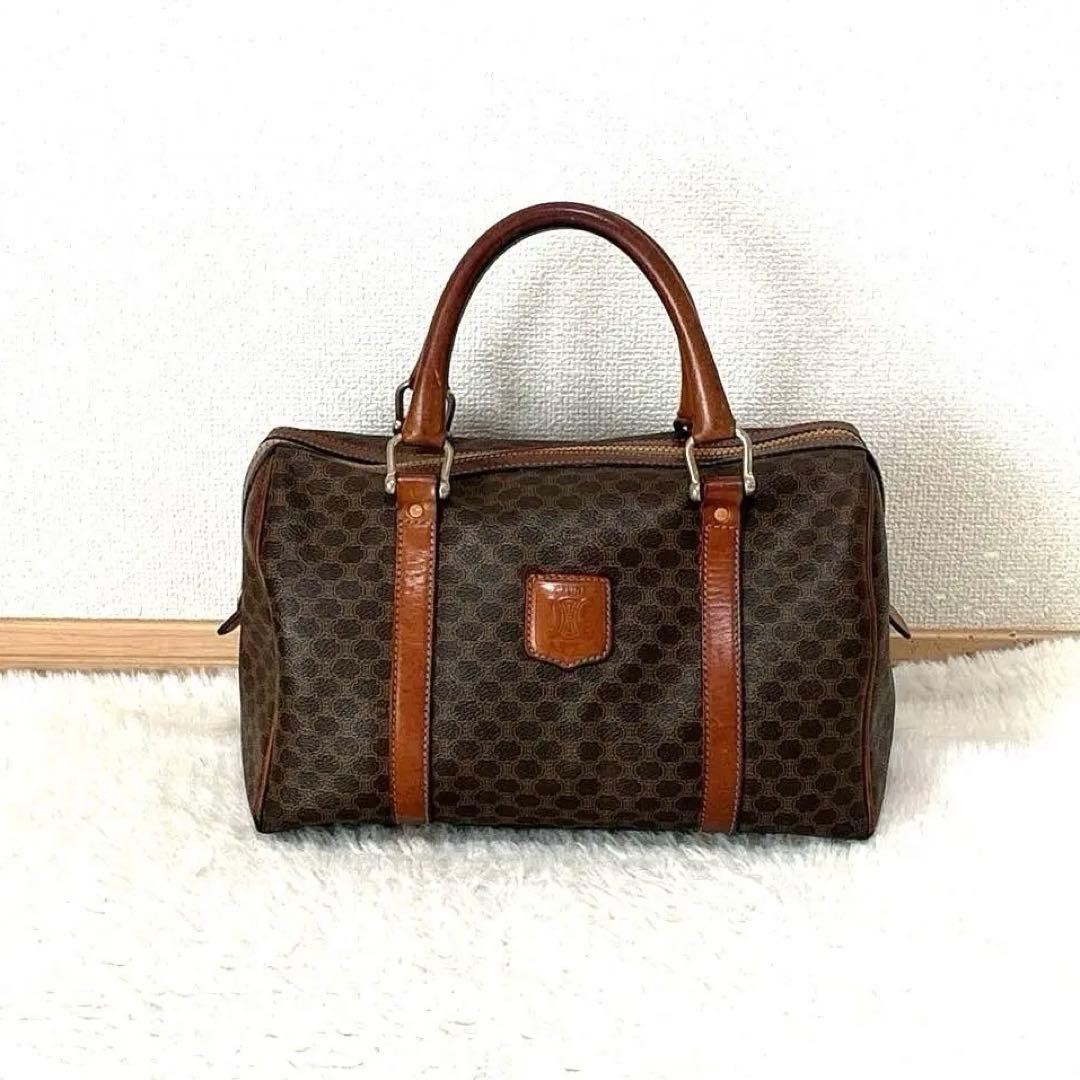 セリーヌ マカダム ミニボストンバッグ CELINE（セリーヌ） マカダム ハンドバッグ ミニボストンバッグ