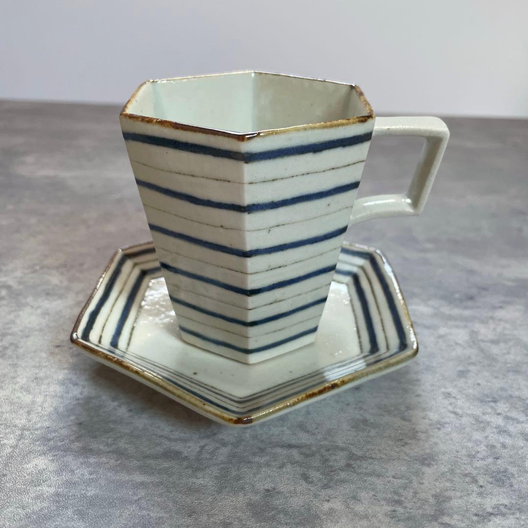 未使用 高島大樹さん 六角 カップ ソーサー 小皿 - メルカリ