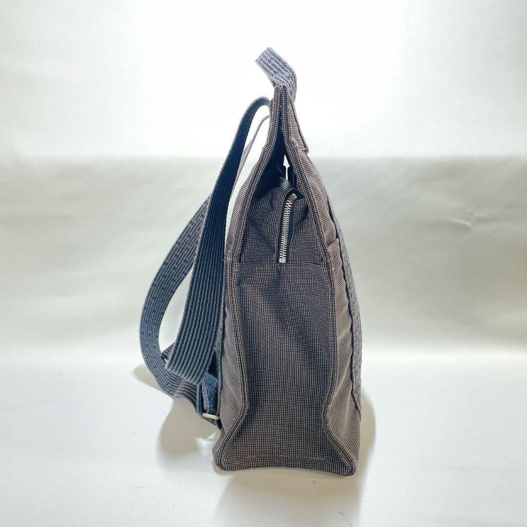 エルメス 　スクエア　Hロゴリュック　ハンドバッグ 　ブラック エールライン