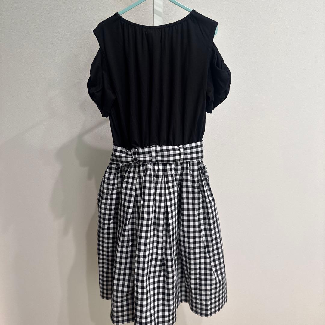 ケイトスペード　ギンガムドッキングチェック ワンピース 半袖　140 新品