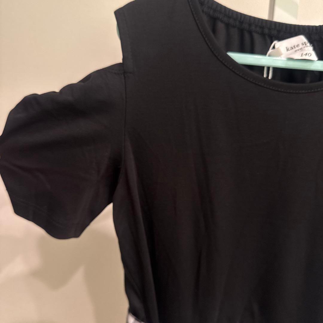 ケイトスペード　ギンガムドッキングチェック ワンピース 半袖　140 新品