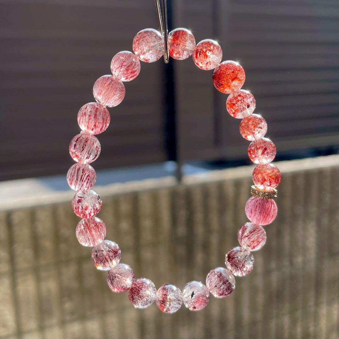 颯*い様 スーパーセブン レピドクロサイト ブレスレット - メルカリ