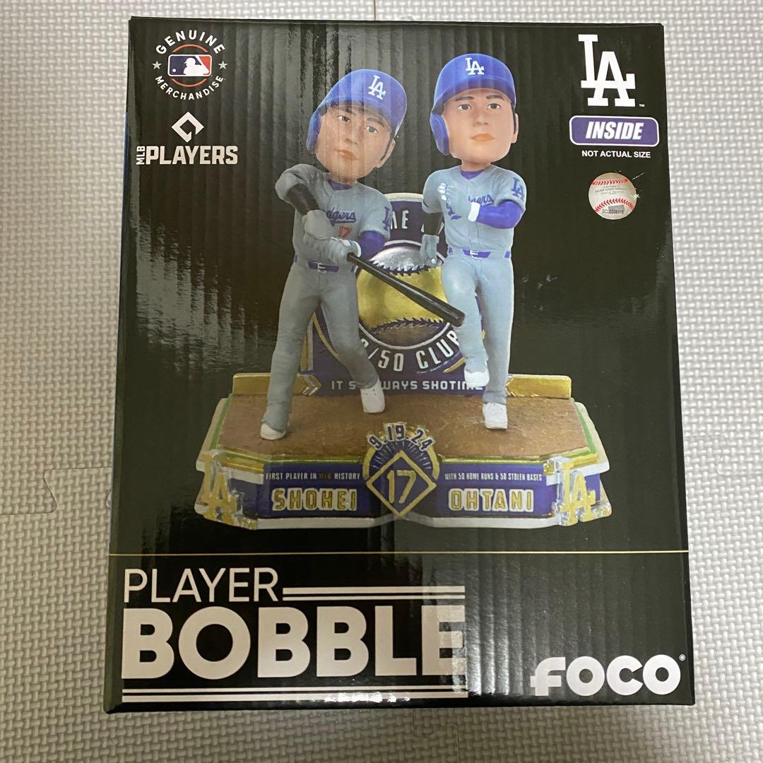 大谷翔平 ドジャース 50/50 達成記念 ダブルボブルヘッド 限定550体 世界限定2,024体】大谷翔平 ドジャースグッズ ボブルヘッド 50-50達成