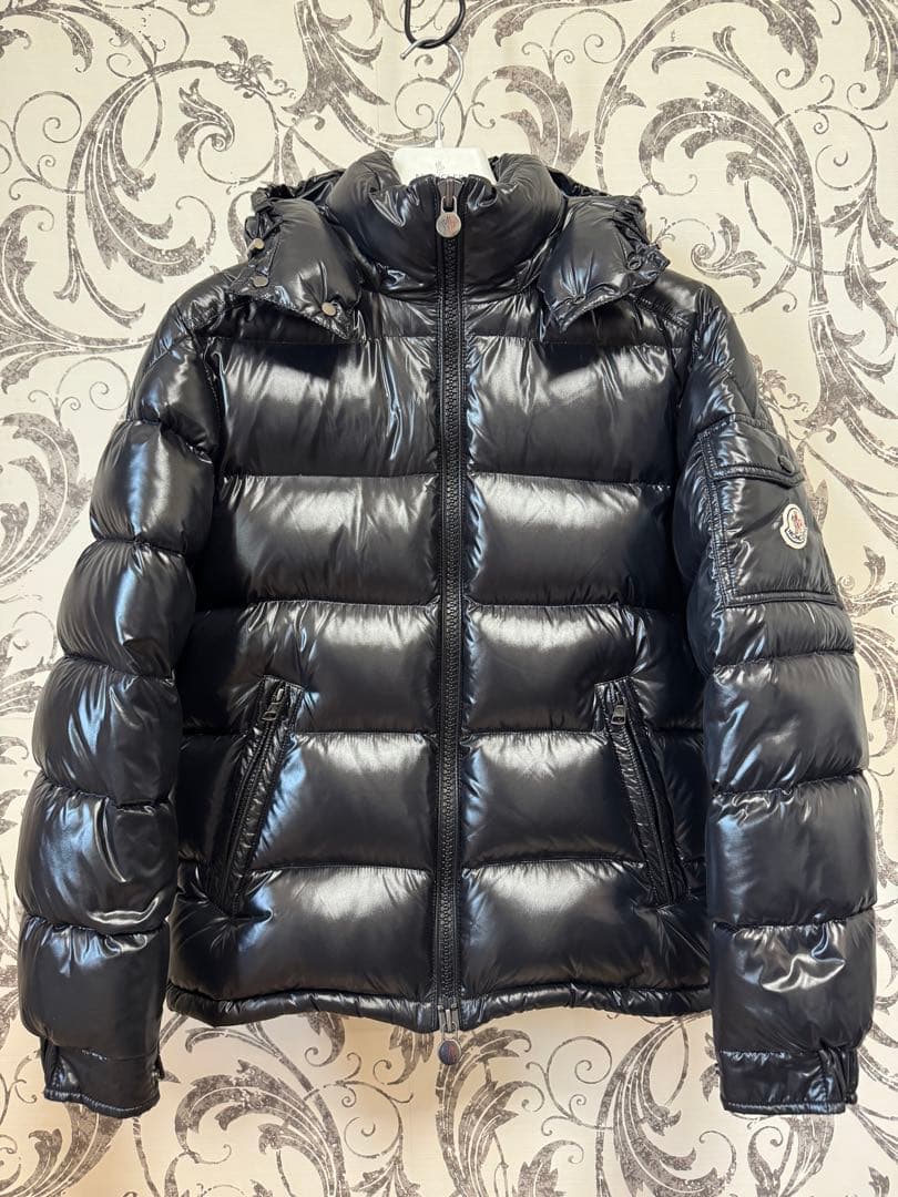 MONCLER MAYA モンクレール マヤ ブラック サイズ0 ハンガー付 ブラック Moncler Mayaショートダウンジャケット : ショートダウン