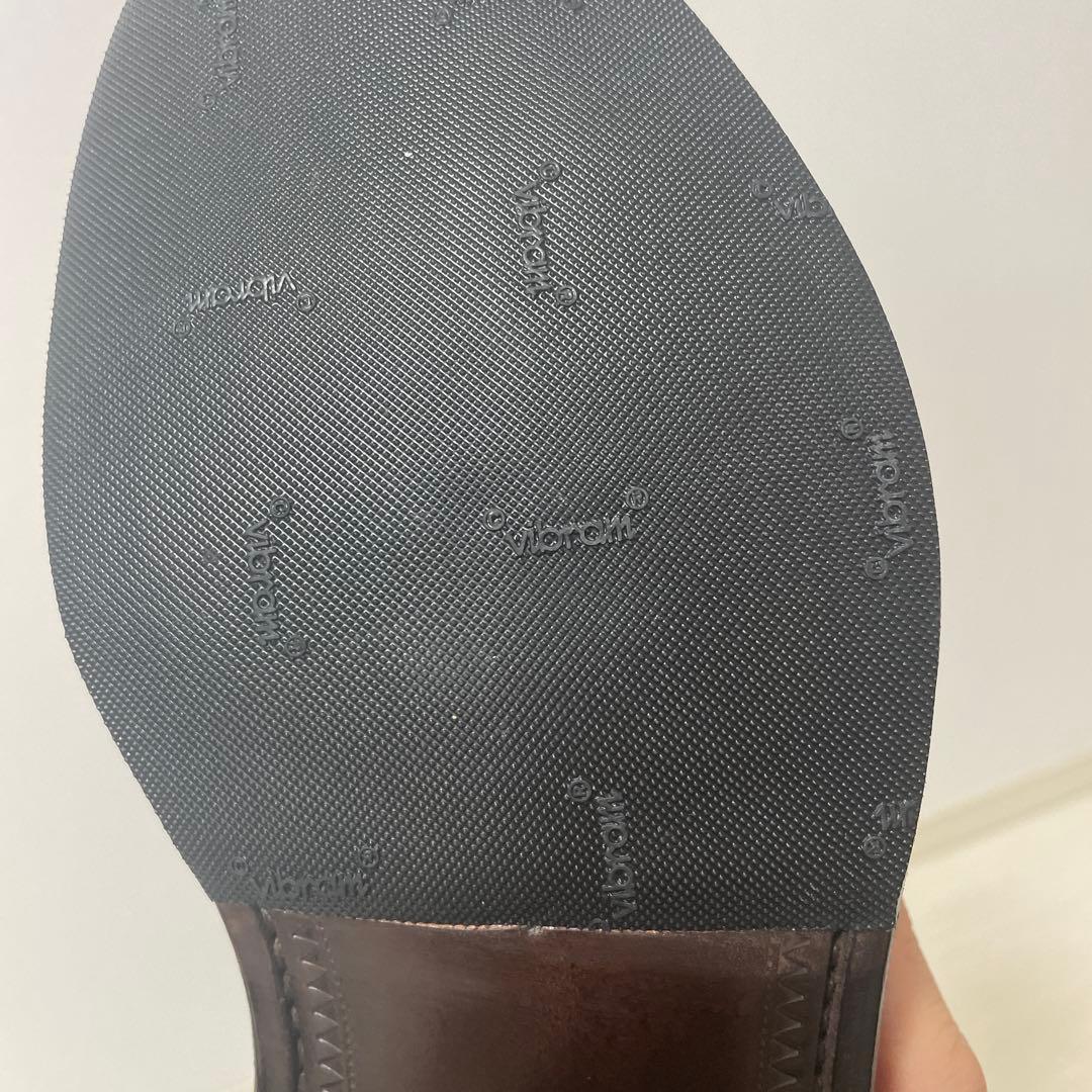 未使用】リーガル プレーントゥ 24.5 ブラック J291 ハーフラバー付き