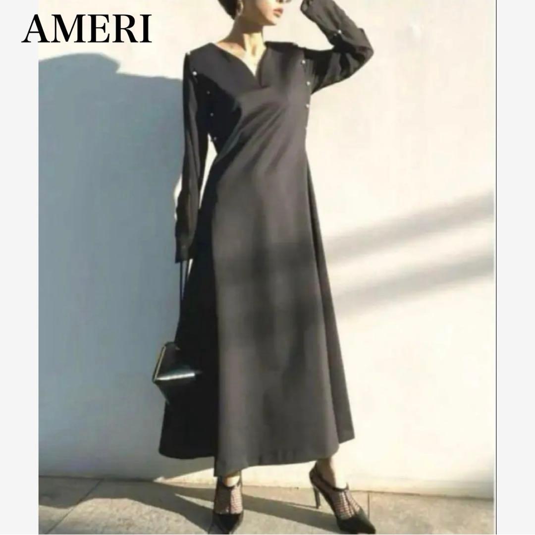 ☆即完売品 AMERI CHIC PEARL DRESS パール ワンピース M - メルカリ