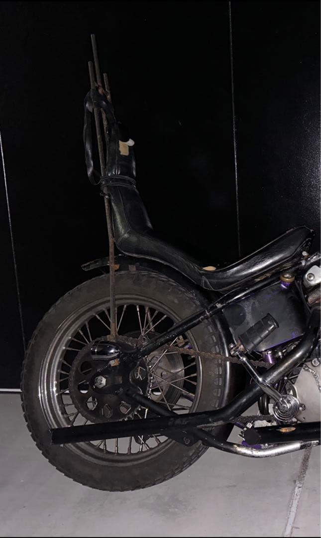 ハーレー リジッドフレーム用 キング＆クイーンシート ナックル パン