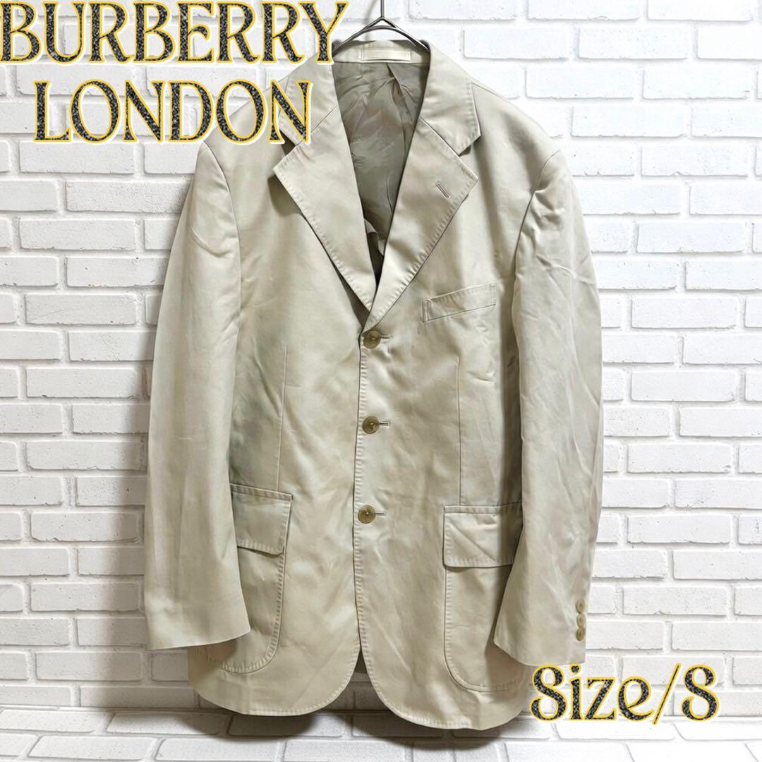 バーバリーロンドン テーラードジャケット ノバチェック ベージュ S