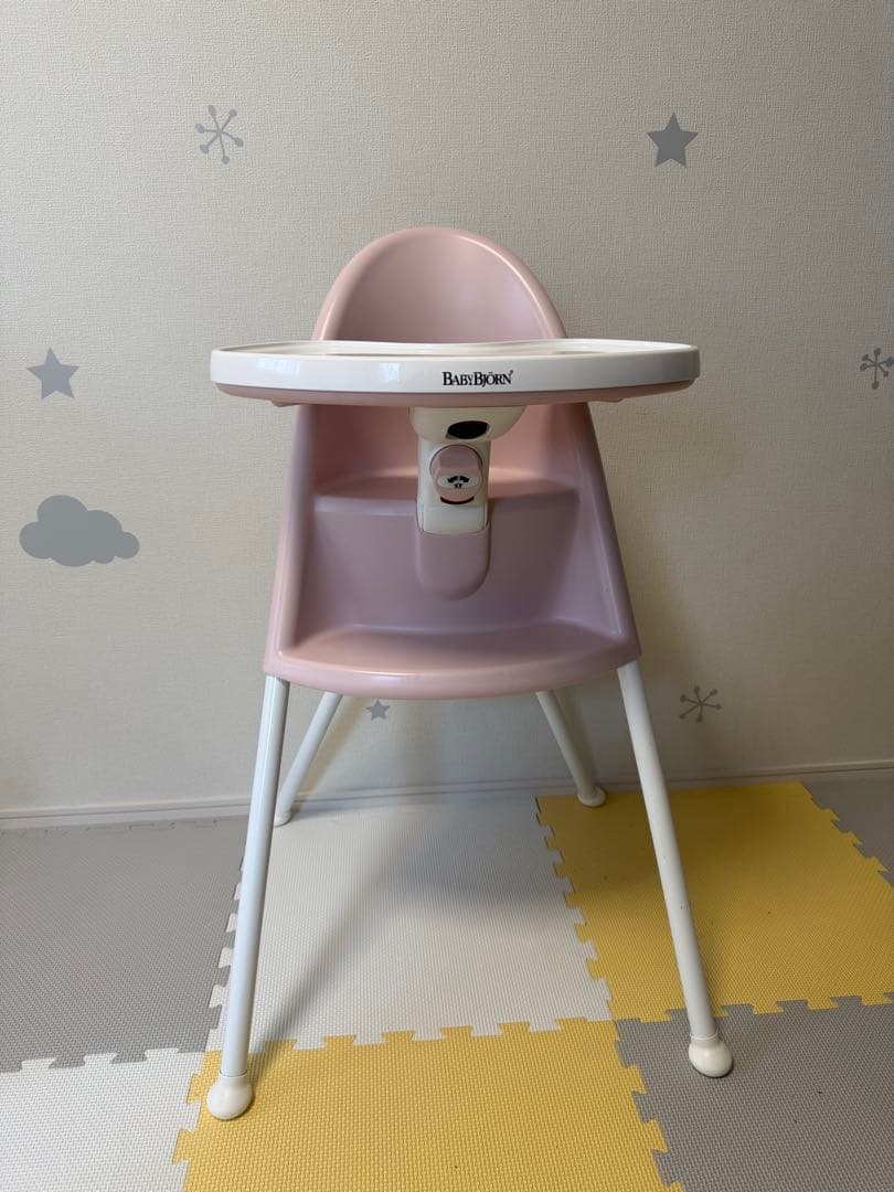 ベビービョルン ハイチェア ピンク - メルカリ