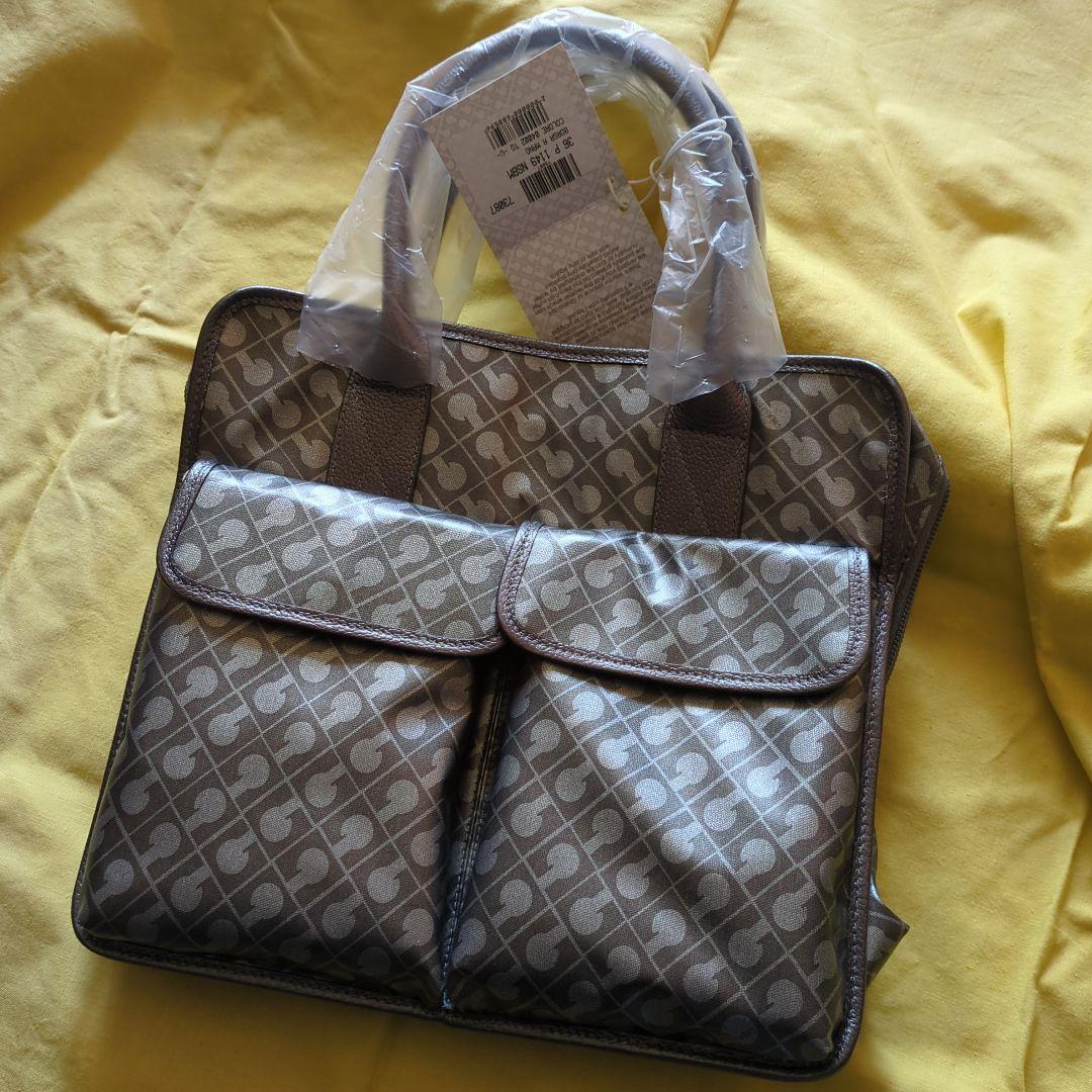 未使用級✨ゲラルディーニ トートバッグ PVC ソフティ 総柄 ダブル