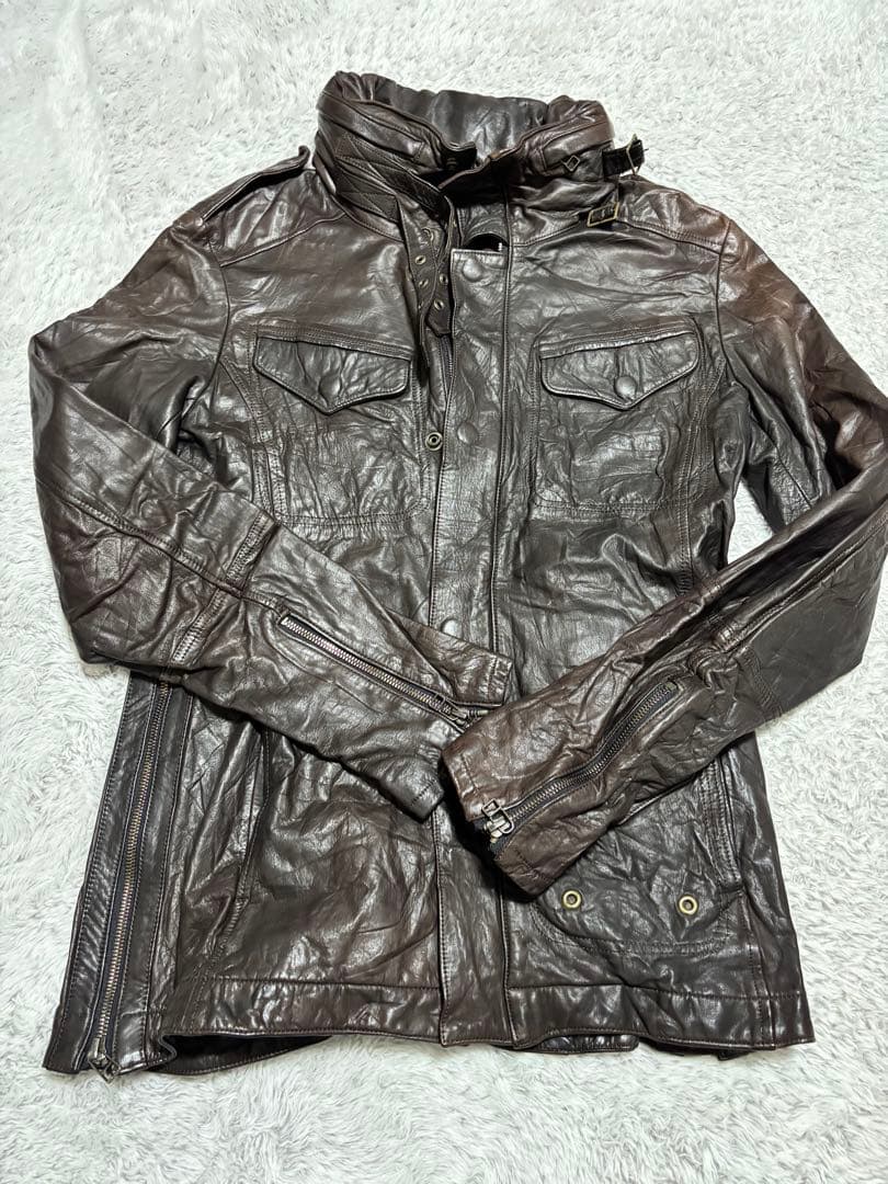 キョウジマルヤマ　革ジャン 中古・古着通販】Kyoji Maruyama (キョウジ・マルヤマ) レザー