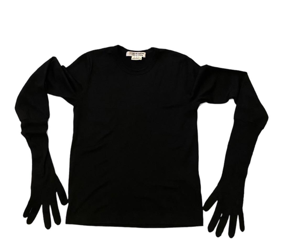 名作 comme des garcons 手袋 ニット セーター ブラック - メルカリ